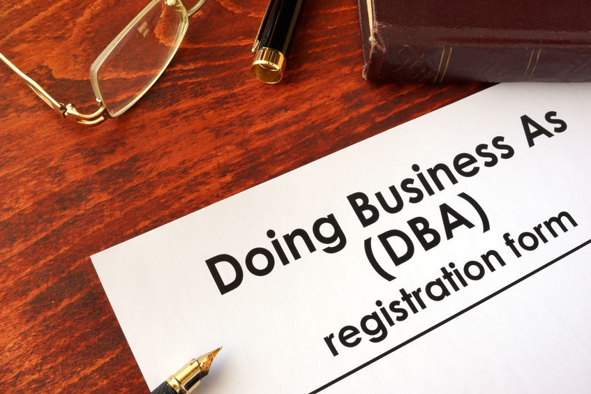 DBA registration form