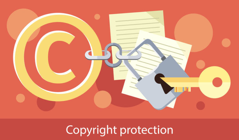 Copyright Protection Design Flat