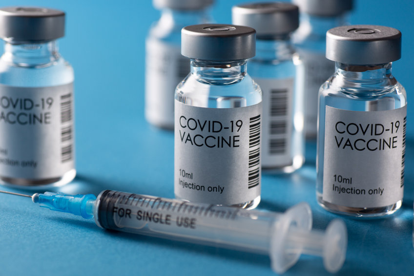 oronavirus vaccine in vial bottle