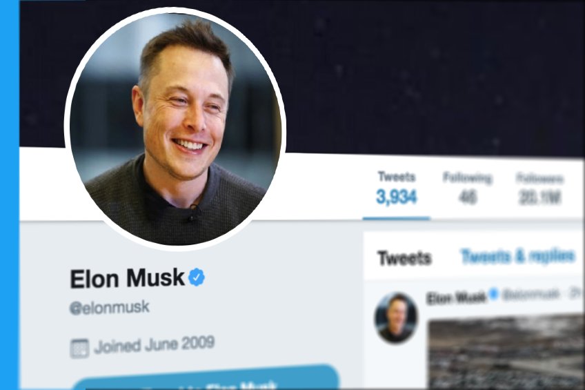 Picture of Elon Musk on Twitter