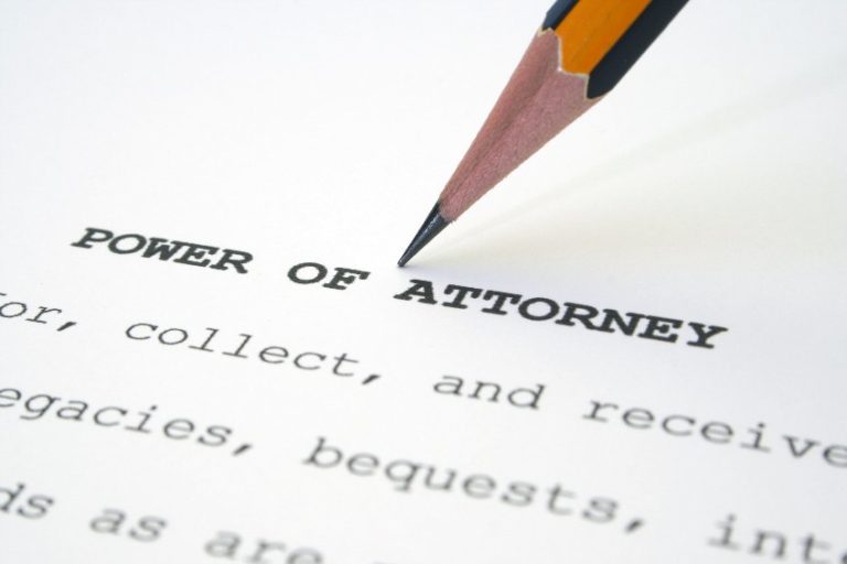 Power of attorney document