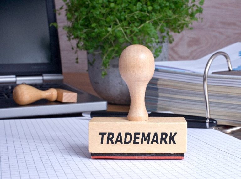 Picture of trademark rubber stamp in the office