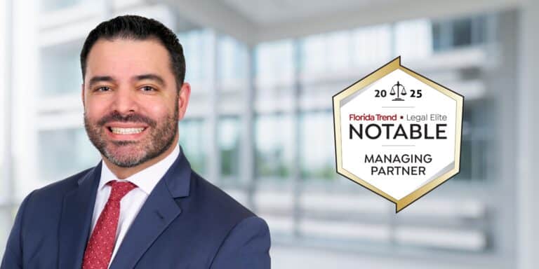 Oscar Gomez Florida Trend Legal Elite Notable Managing Partner