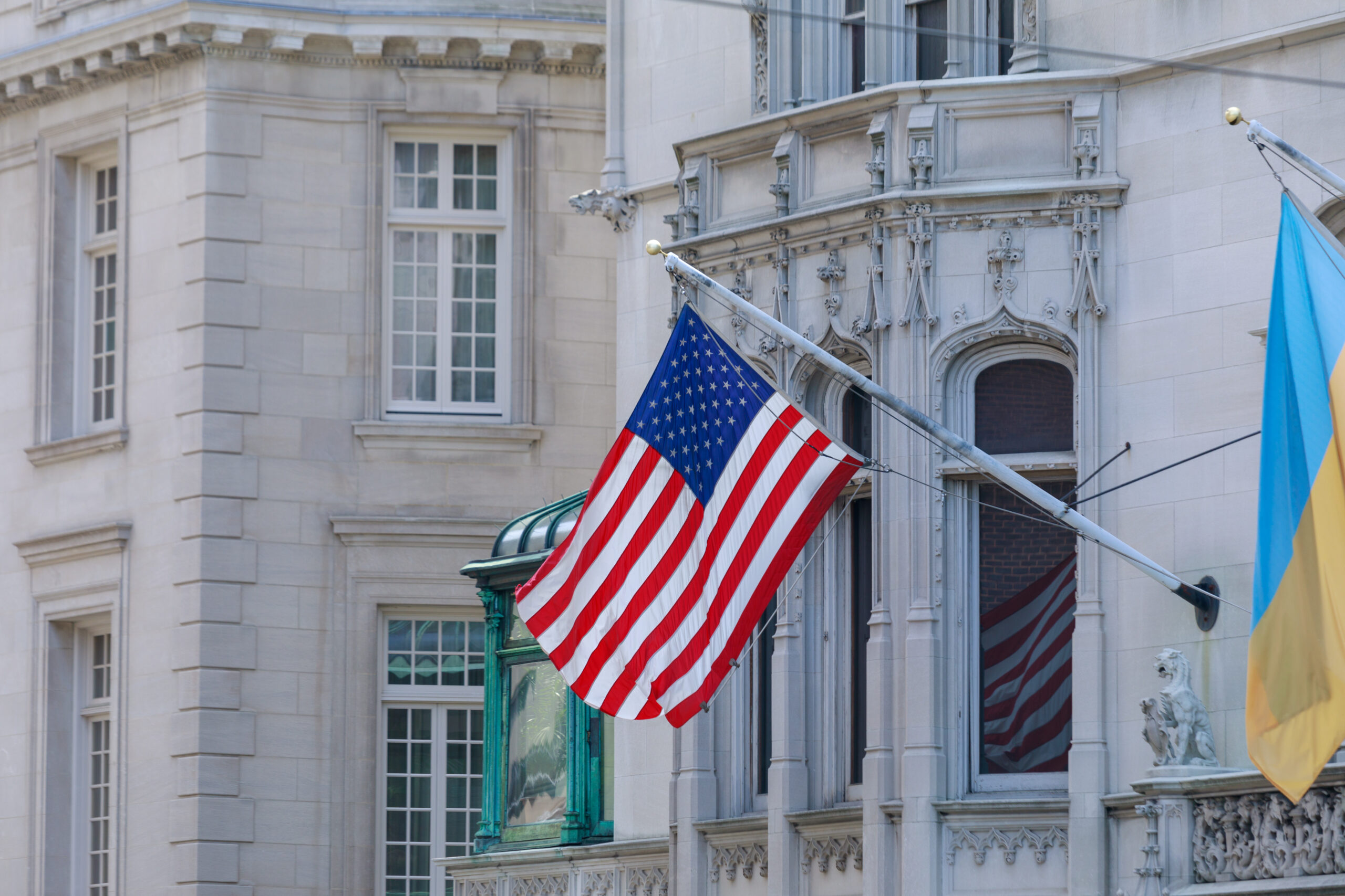 An American Flag waving at a US court to represent the Connelly v United States