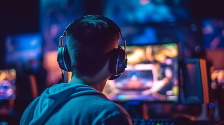 A streamer watching some social media content