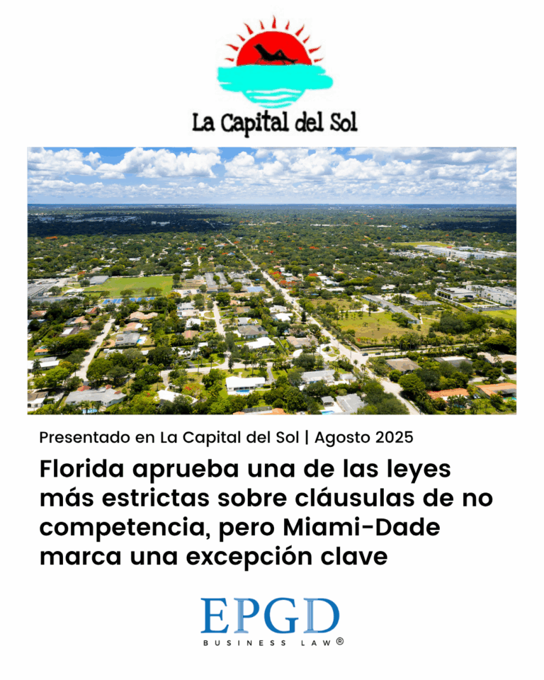 Imagen area del condado de Miami-dado relacionada con la ley de no competencia