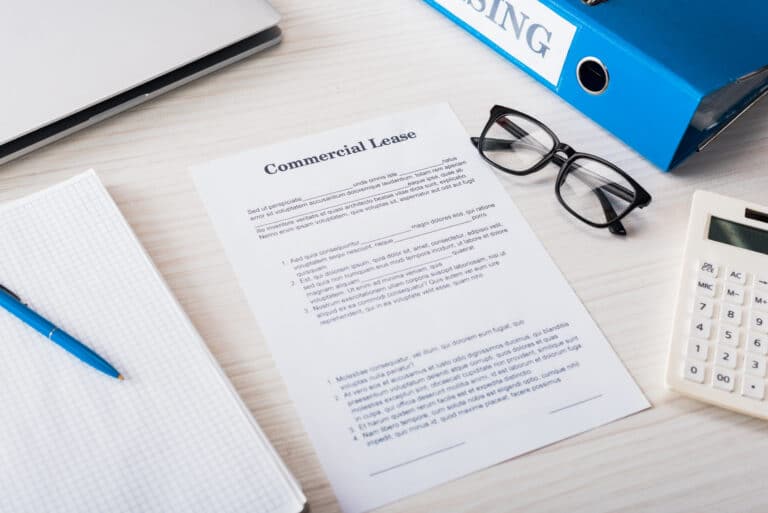 A photo of a commercial lease
